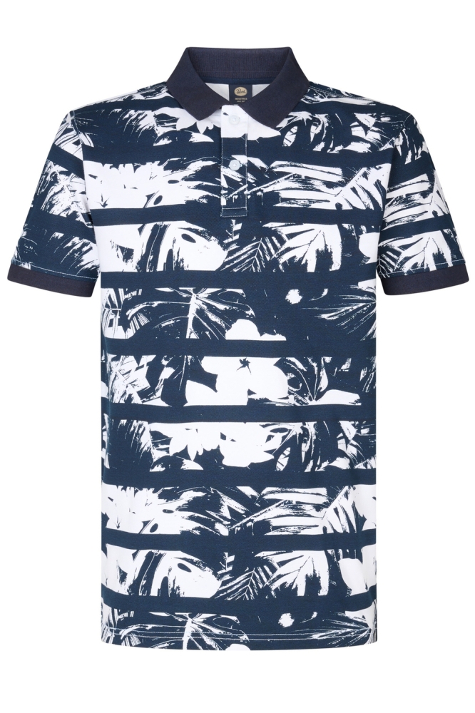 POLO MET PRINT M 1050 POL104 0000 Bright White